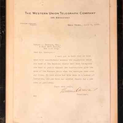 Letter from Newcomb Carlton to Edward Bernays, 1923