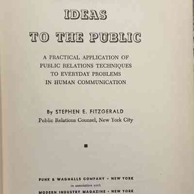 Communicating Ideas To The Public