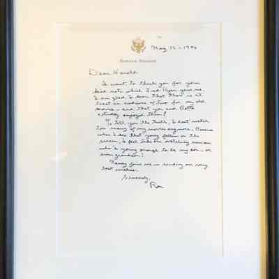 Letter from Ronald Reagan to Harold Burson