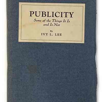 Publicity: Some of the Things It Is and Is Not