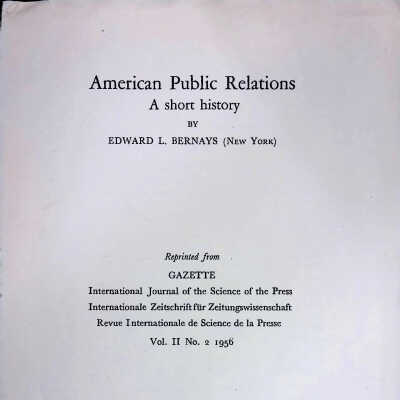 American Public Relations: A Short History