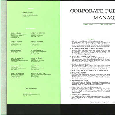 Corporate Public Relations Management