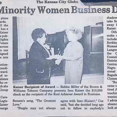 $10,000 To Go To Minority Women Business Development
