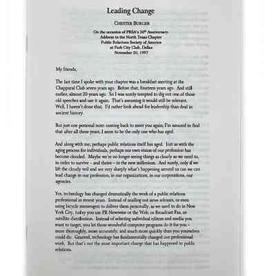 "Leading Change"