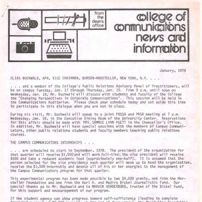 College of Communications News and Information