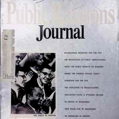 Public Relations Journal, Vol. XXVI, No. 10