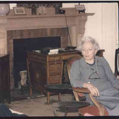 Photo of Edward Bernays and Doris Fleishman at home