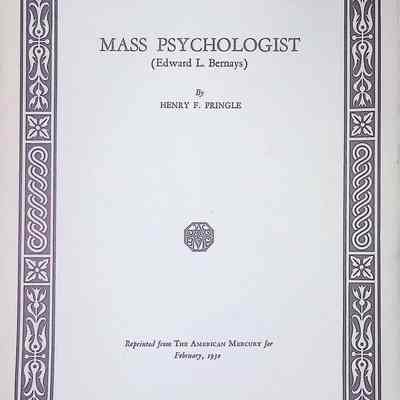 Mass Psychologist (Edward L. Bernays)