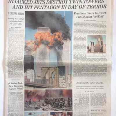 The New York Times, September 12, 2001