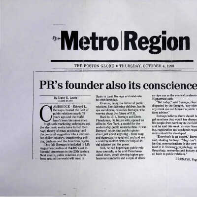 PR's founder also its conscience