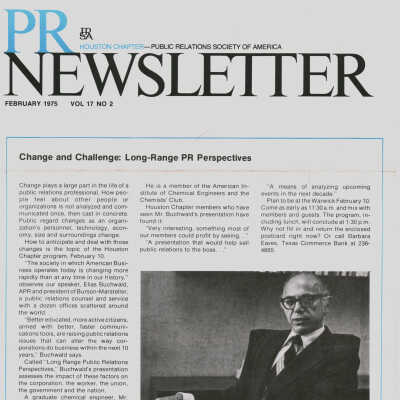 PR Newsletter Houston Chapter – Public Relations Society of America