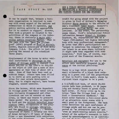 Case Study 1518: How a Public Service Campaign is Beautifying a Nation's Countryside and Winning Friends for the Sponsors