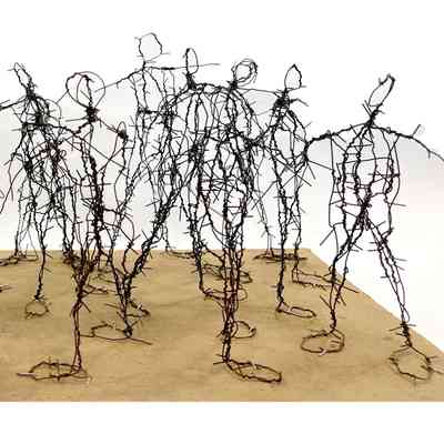 Wire Figure Sculpture by David Finn