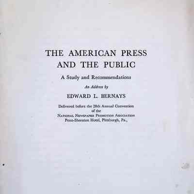 The American Press and The Public: A Study In Recommendations