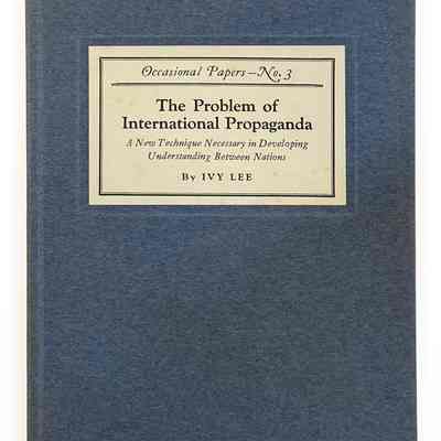 The Problem of International Propaganda