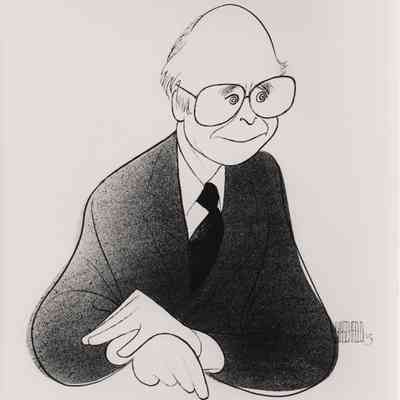 Illustration of Harold Burson by Al Hirschfeld