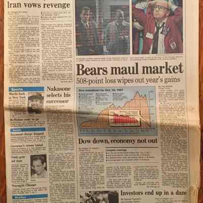 Chicago Tribune, “Bears Maul Market”