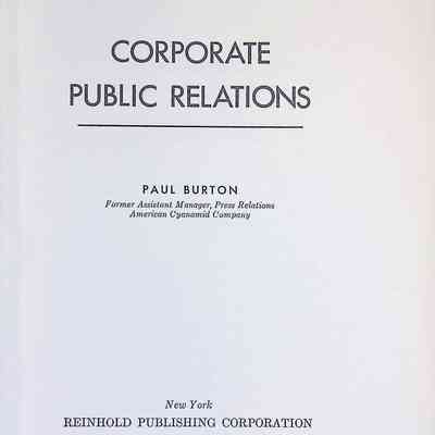 Corporate Public Relations