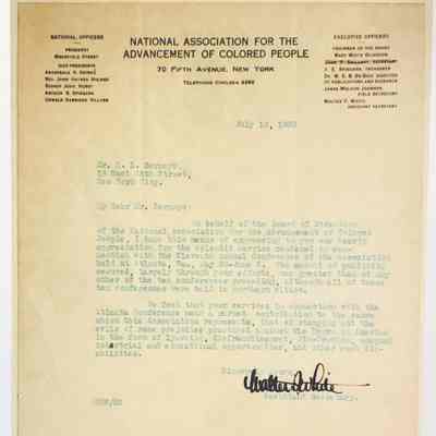 Letter from Walter F. White to Edward L. Bernays, 1980