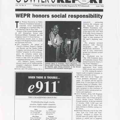 WEPR honors social responsibility
