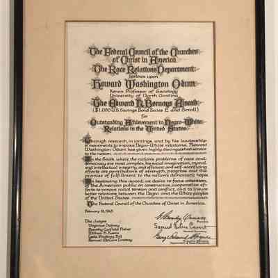 Edward L. Bernays Award for Outstanding Achievement in Negro-White Relations in the United States
