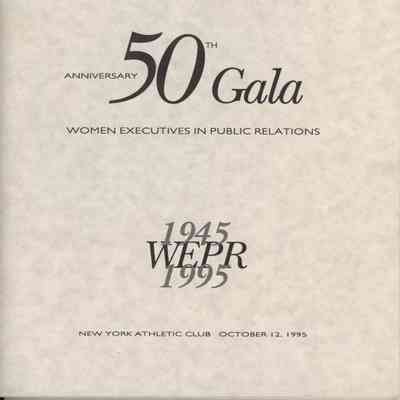 Anniversary 50th Gala Women Executives in Public Relations