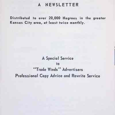 Trade Winds: A Newsletter