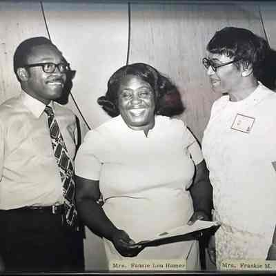Ofield Dukes with Fannie Lou Hamer and Marie Frankie Muse Freeman