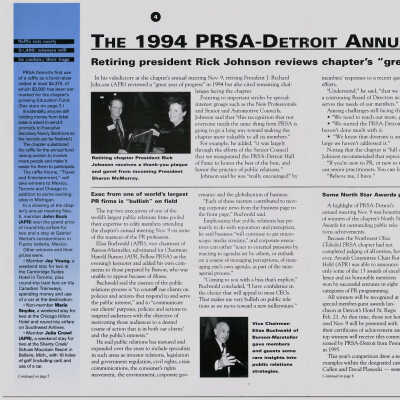 The 1994 PRSA - Detroit Annual Meeting