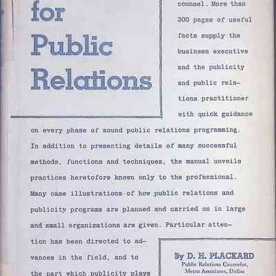 Blueprint for Public Relations
