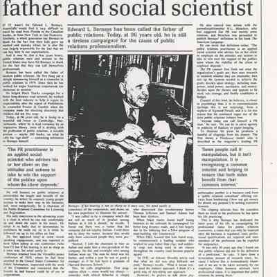 Ed Bernays—PR Founding Father and Social Scientist