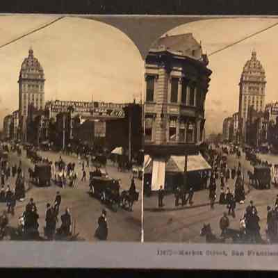 Stereograph: Market Street, San Francisco