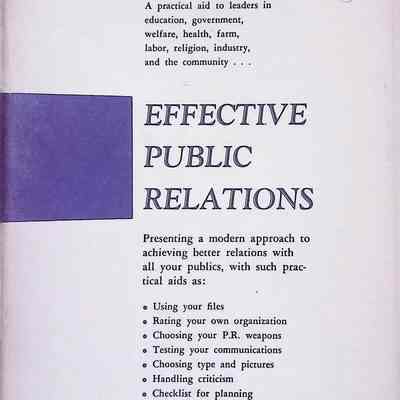 Effective Public Relations 1957
