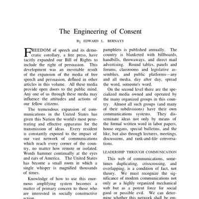 The Engineering of Consent