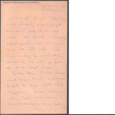 Postcard to Elizabeth S. Quarrier from Lucy S. Quarrier, Jan 13, 1934