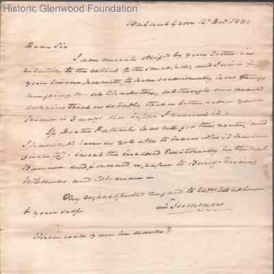 Judge Lewis Summers to Ezra Walker, Dec 14, 1834
