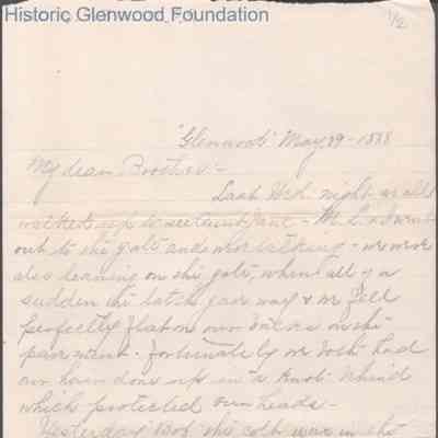 George W. Summers from Elizabeth S. Quarrier, May 19, 1888