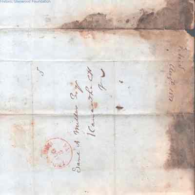 address page with postmark