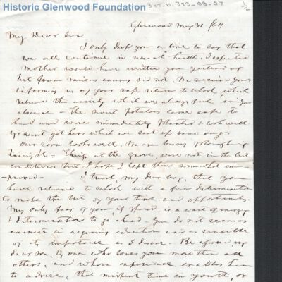 Lewis Summers from Judge George Summers, May 31, 1864