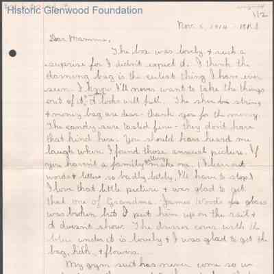 Elizabeth S. Quarrier from Lucy S. Quarrier, Nov 5, 1914