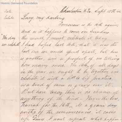 Lucy W. Summers from Lewis Summers, Sep 15, 1866