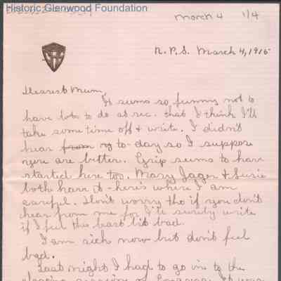 Elizabeth S. Quarrier from Lucy S. Quarrier, Mar 4, 1915