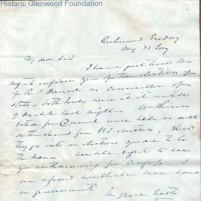 Judge George Summers from J. J. Fry, Jan 31, 1845
