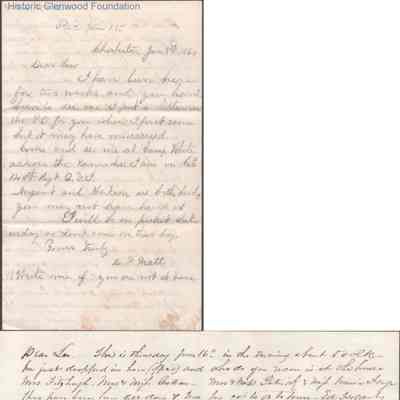 Lewis Summers from D. P. Pratt with separate letter from William "Syd" Sydney Laidley, Jun 8, 1864