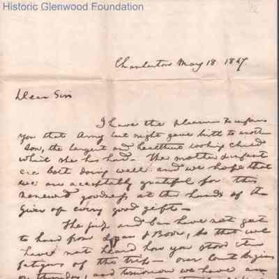 Judge George Summers to John O. Laidley, May 18, 1847