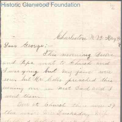 George W. Summers from Amacetta Summers, May 9, 1886