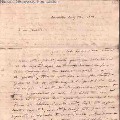Judge George Summers to Ezra Walker, Jul 5, 1834
