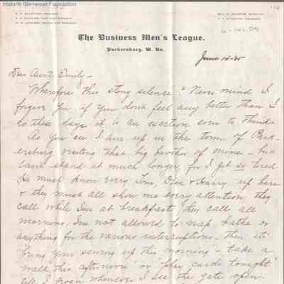 Amacetta "Amy" Summers to Aunt Emily, Jun 14, 1905