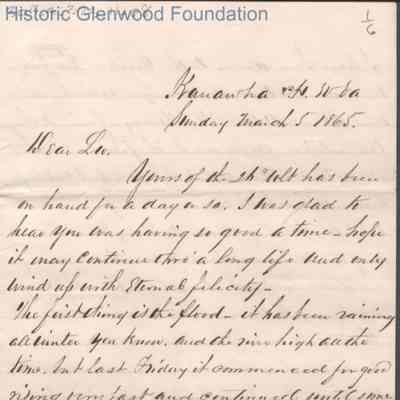 Lewis Summers from William S. Laidley, Mar 5, 1865