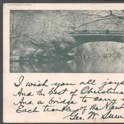 George W. Summers, Christmas card, no date